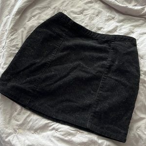 Black Velvet Skirt